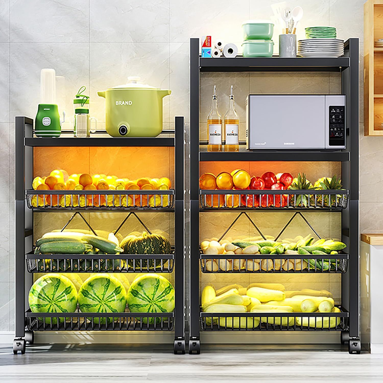 大特価』 防錆加工 大型電子レンジ対応 オープンシェルフ 幅70  