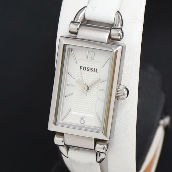 QZ フォッシル JR1442 111308 白文字盤 レディース腕時計