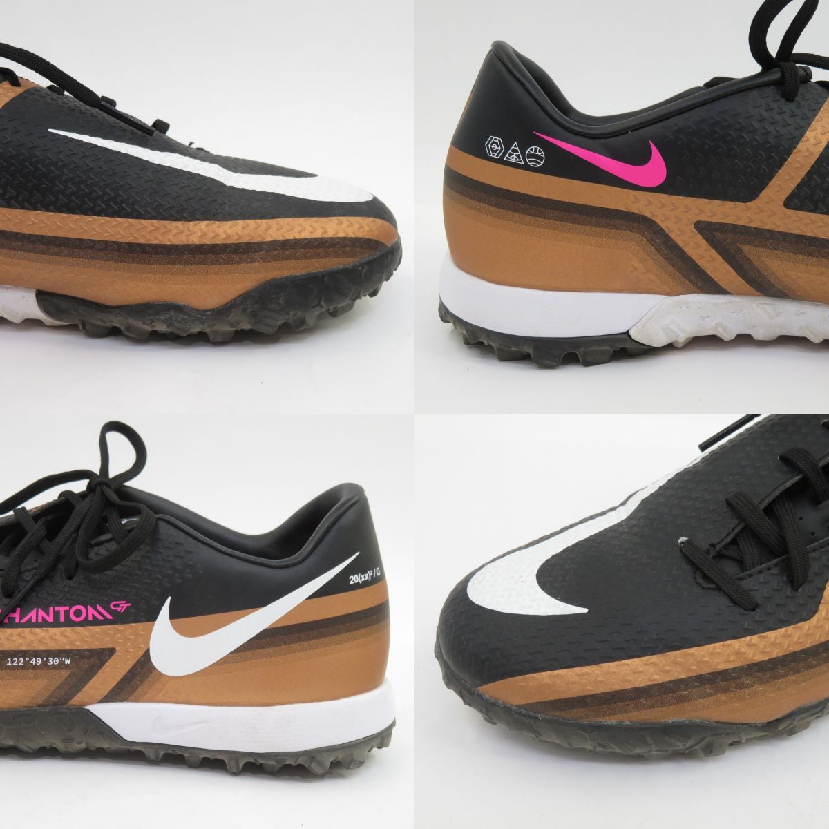 153s NIKE ナイキ ファントム GT2 アカデミー TF サッカートレーニングシューズ DR5965-810 US8/26cm 箱無 ※中古 NIKE ナイキ ファントム GT2 アカデミー TF サッカー