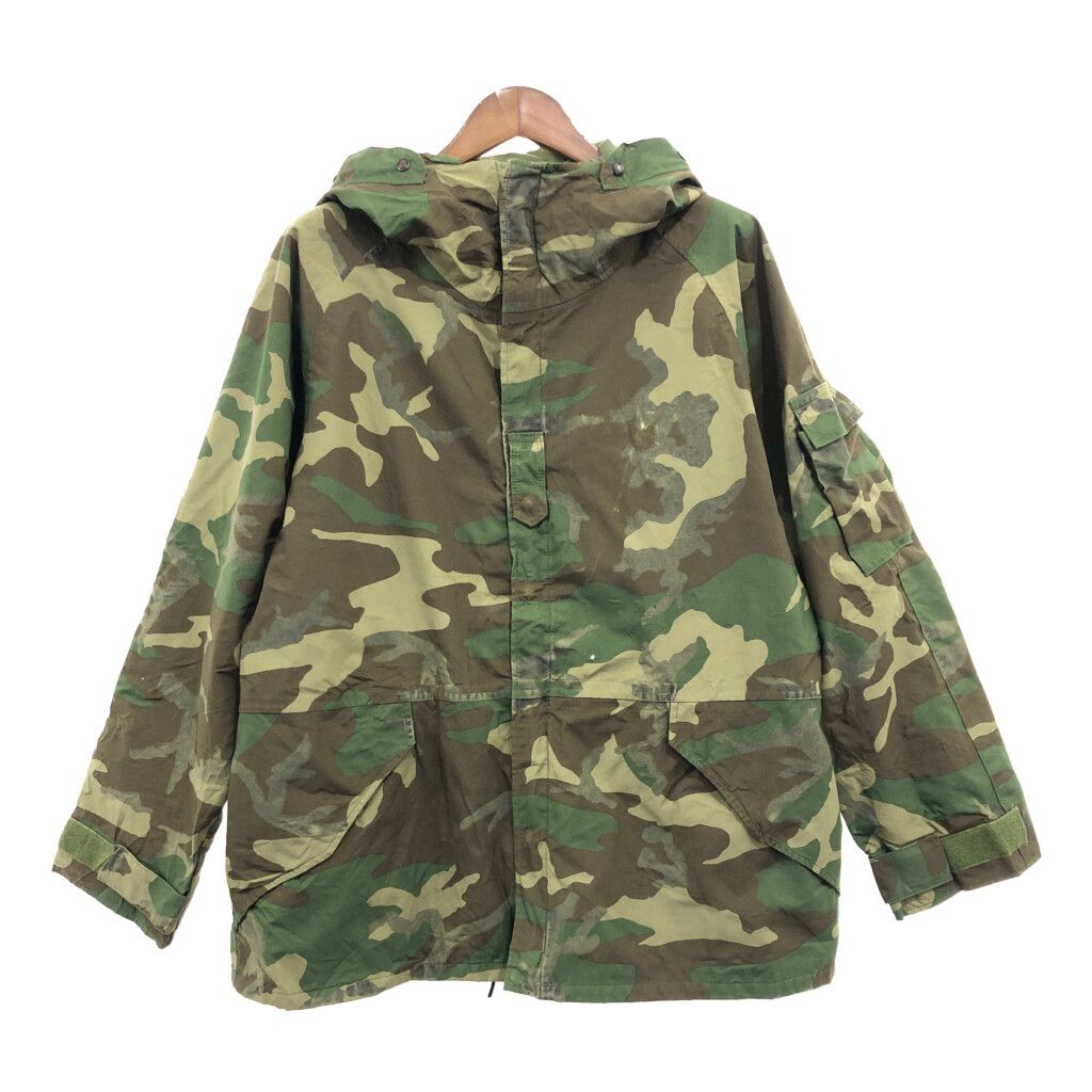 90年代 米軍実物 U.S.ARMY GEN1 ECWCS GORE-TEX パーカー ジャケット ミリタリー ウッドランドカモ (メンズ  XL-REG) 中古 古着 Q0496