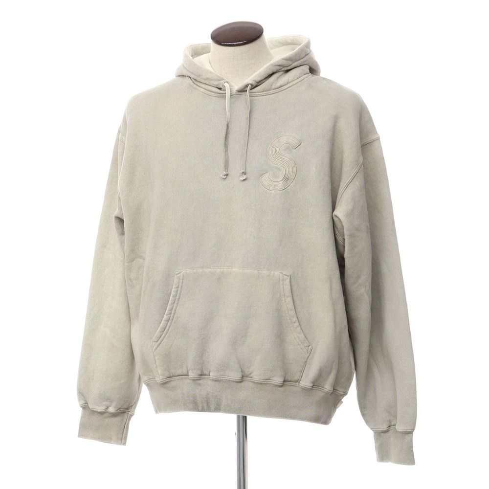 【中古】シュプリーム Supreme 2023年春夏 Overdyed S Logo Hooded Sweatshirt オーバーダイ スウェットパーカー グレージュ系【サイズL】【メンズ】 中古】シュプリーム Supreme 2023年春夏 Overdyed S Logo Hooded