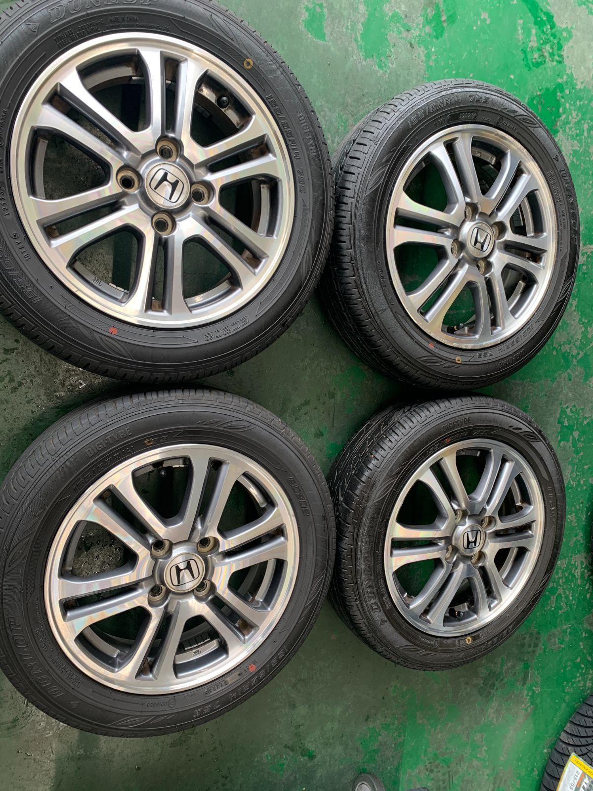 N-BOX純正タイヤ　155/65R14 75S　 N-BOX ホンダ N-BOX純正 155/65R14 2021年夏タイヤ 55%-65%山
