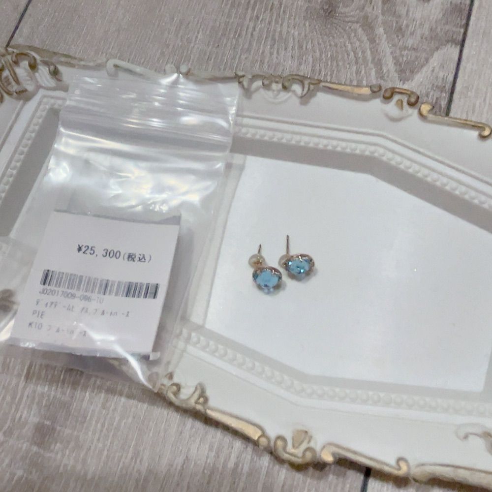35%OFF】新品未使用 AGATHA K10 ブルートパーズピアス - メルカリ
