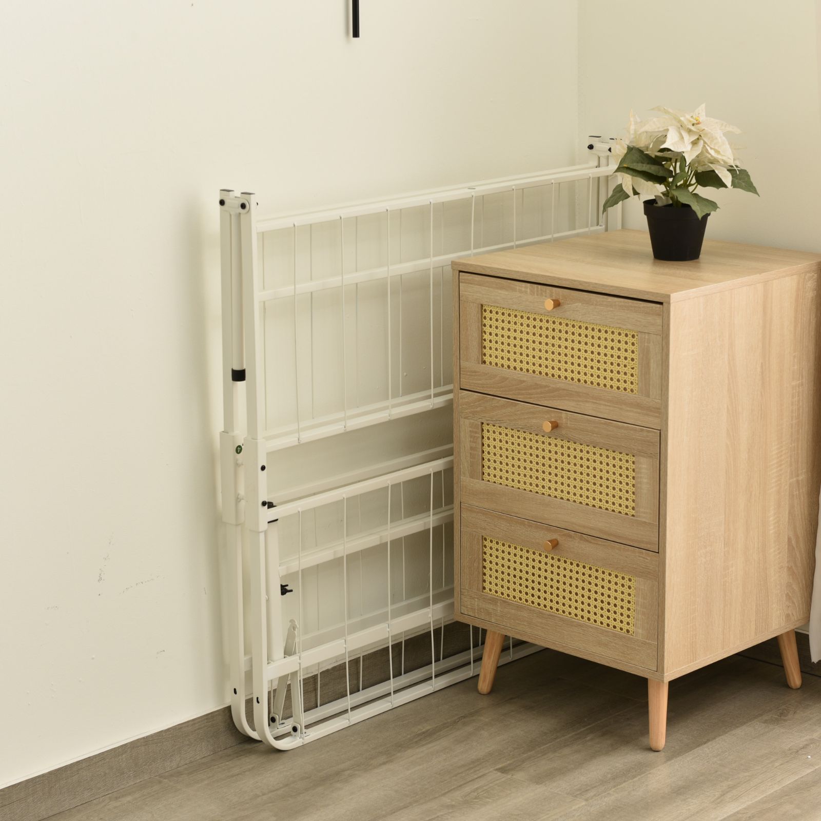 限定価格x送料無料】NANAMIパイプベッド 折りたたみベッド シングル