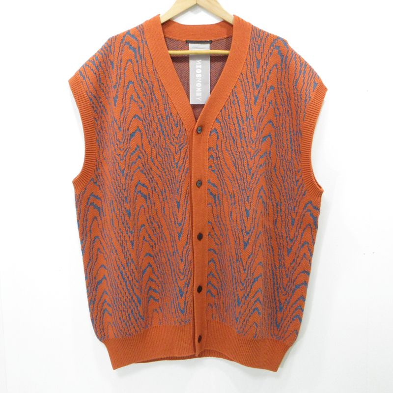 三重本店 6 ROKU | ロク ベスト MIOSMOKEY|JQ KNIT VEST オレンジ サイズ FreeSize 110