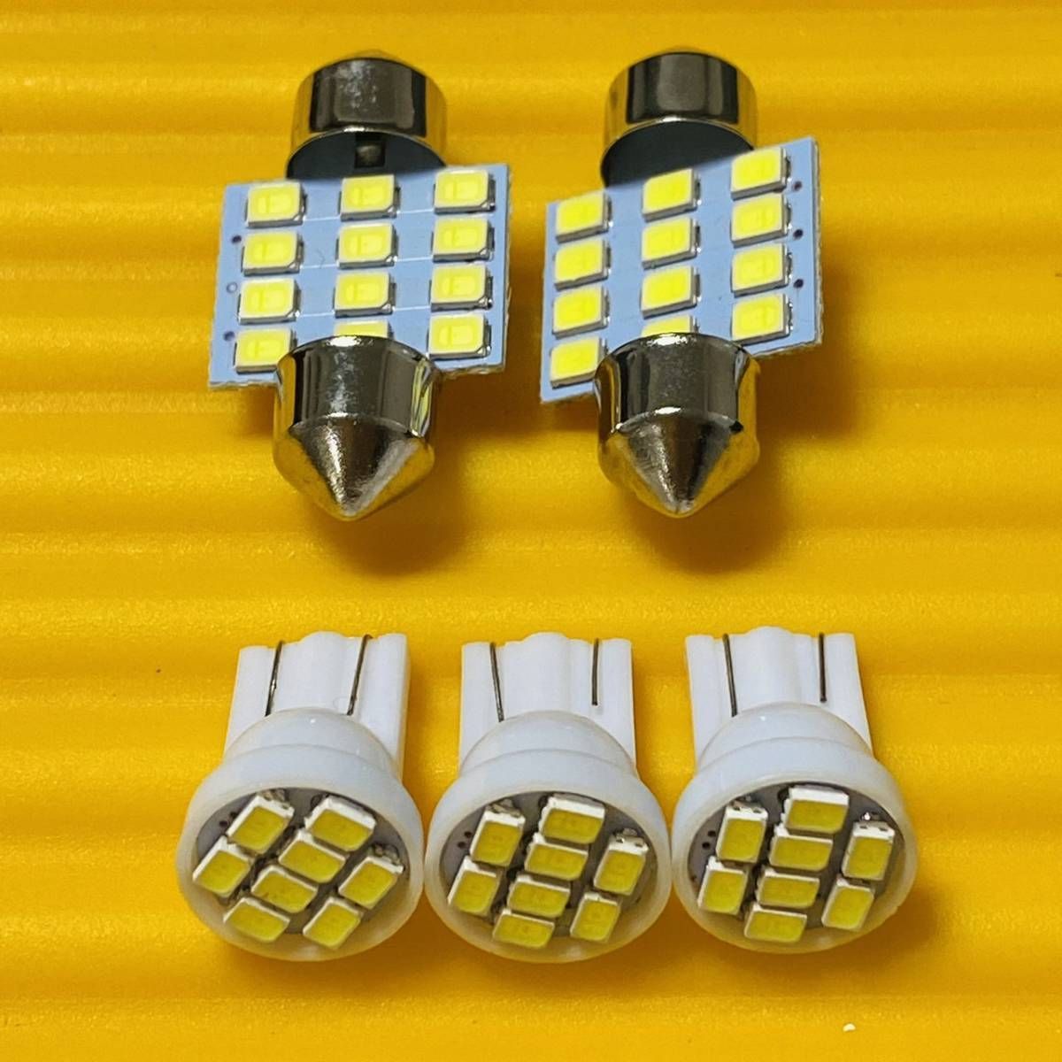 車検対応◇明るい！5個セット！L375/385S タント カスタム LED ルームランプセット T10 COB 車内灯 ホワイト カー用品  アクセサリー - メルカリ