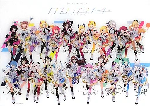 ホロライブ 1thライブ ノンストップストーリー サイン入りパネル 中古】雑貨 キービジュアル 記念アクリルパネル 「ノンストップ