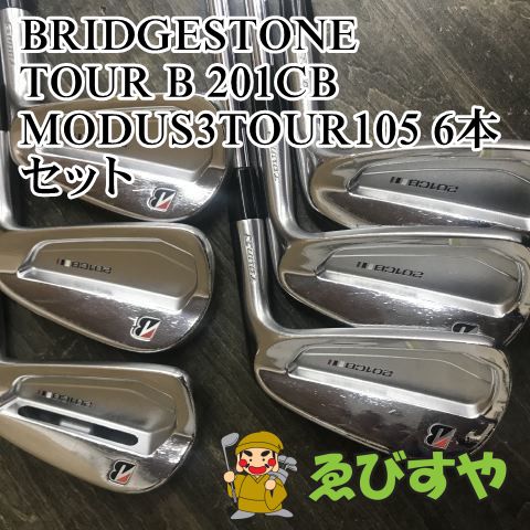狭山【中古】 アイアンセット ブリヂストン TOUR B 201CB MODUS3TOUR105 6本セット S 24.5[0595]