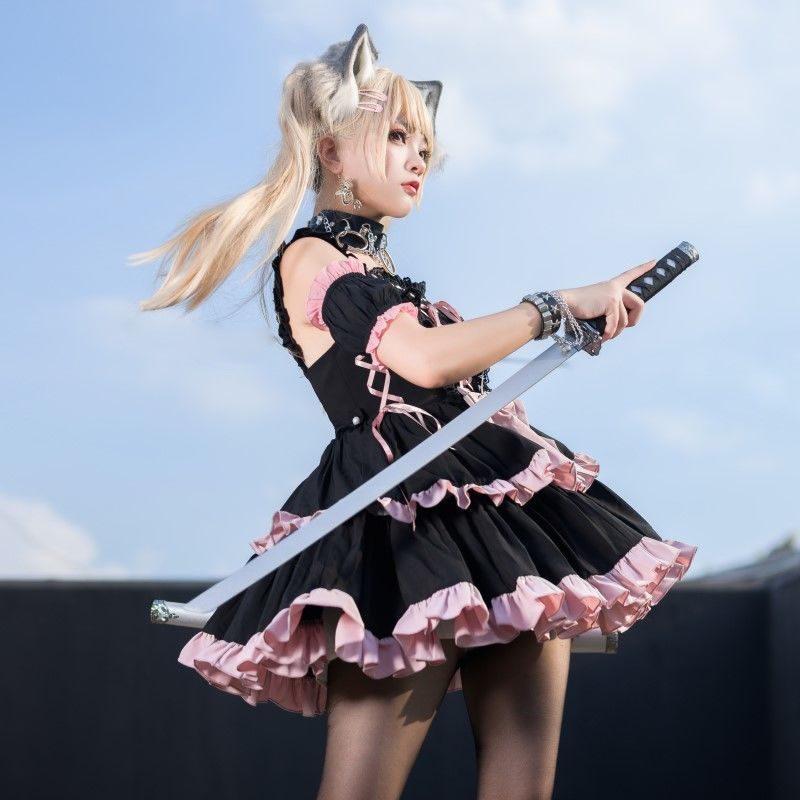 ロリータ lolita ワンピース ロリータ服 和風 日本式 ロリータ