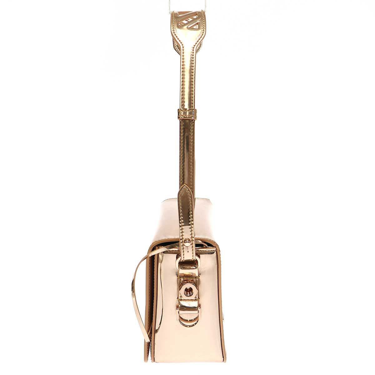 OFF-WHITE オフホワイト Binder Clip Flap Bag ミラーパテント 