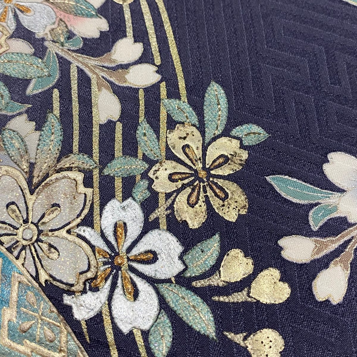 草花 金銀彩