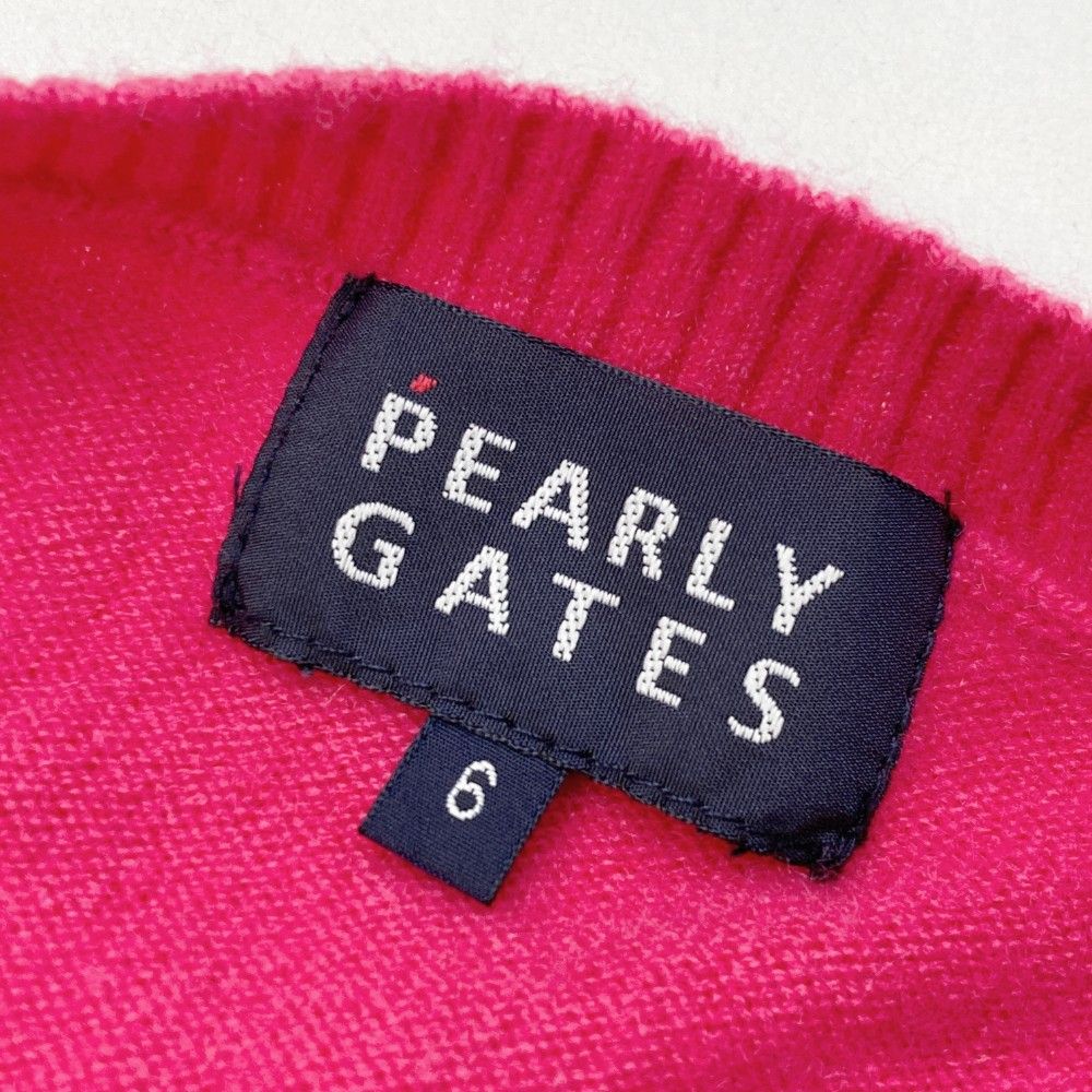 サイズ：6 PEARLY GATES パーリーゲイツ カシミヤ ニット