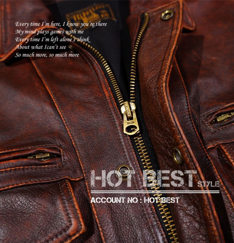 1.1mm カウハイド メンズ 革ジャン ヴィンテージ加工 デザイナーズ