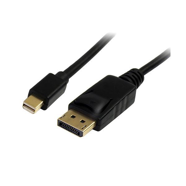 （まとめ）StarTech MiniDisplayPort-DisplayPort 1.2 変換ケーブル 2m MDP2DPMM2M 1本