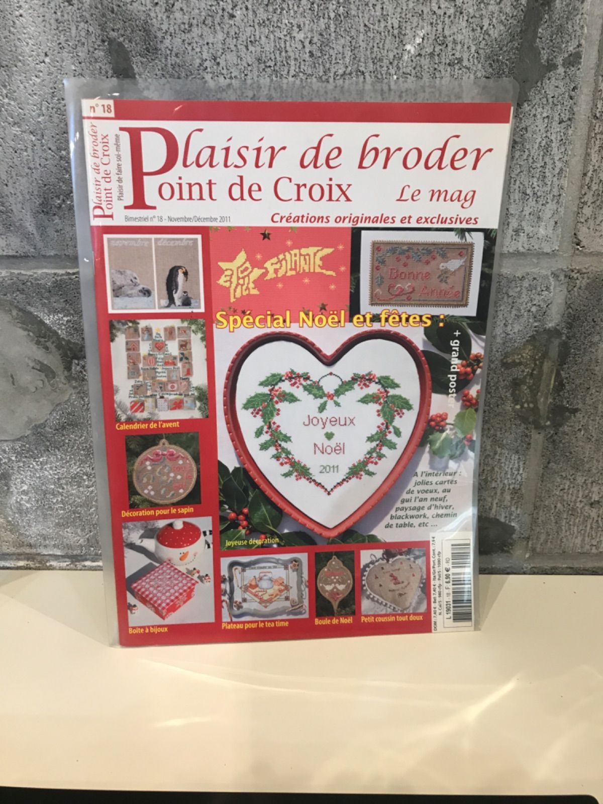 250249 Plaisir de broder Point de croix N°18 刺繍
