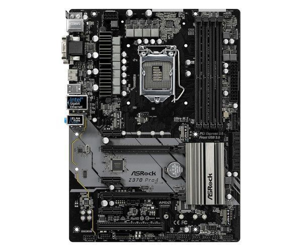 Asrock Z370 Pro4 と CPU i7-9700 セット179 Asrock Z370 Pro4 と