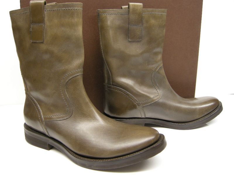 サイズ39 (24.5-25cm相当)□新品□ブッテロ BUTTERO ブーツ カーキ系 