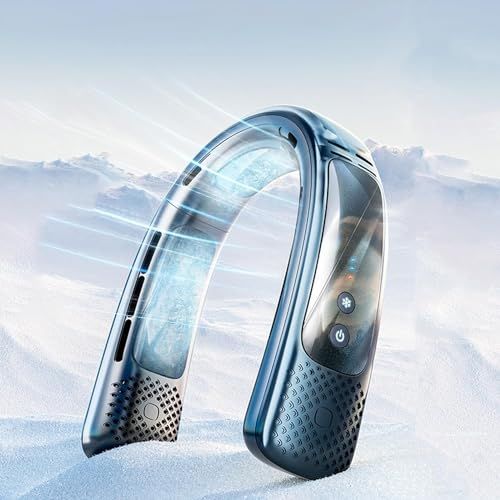 2025 新登場冷却技術 夏日 特別記念 ネッククーラー 冷却プレート 首掛け扇風機 3000 mAh 最長持続バッテリー 半導体冷却 プレゼント 冬夏兼用 ネックファン ねっくくーらー 熱中症対策 急速充電 携帯扇風機