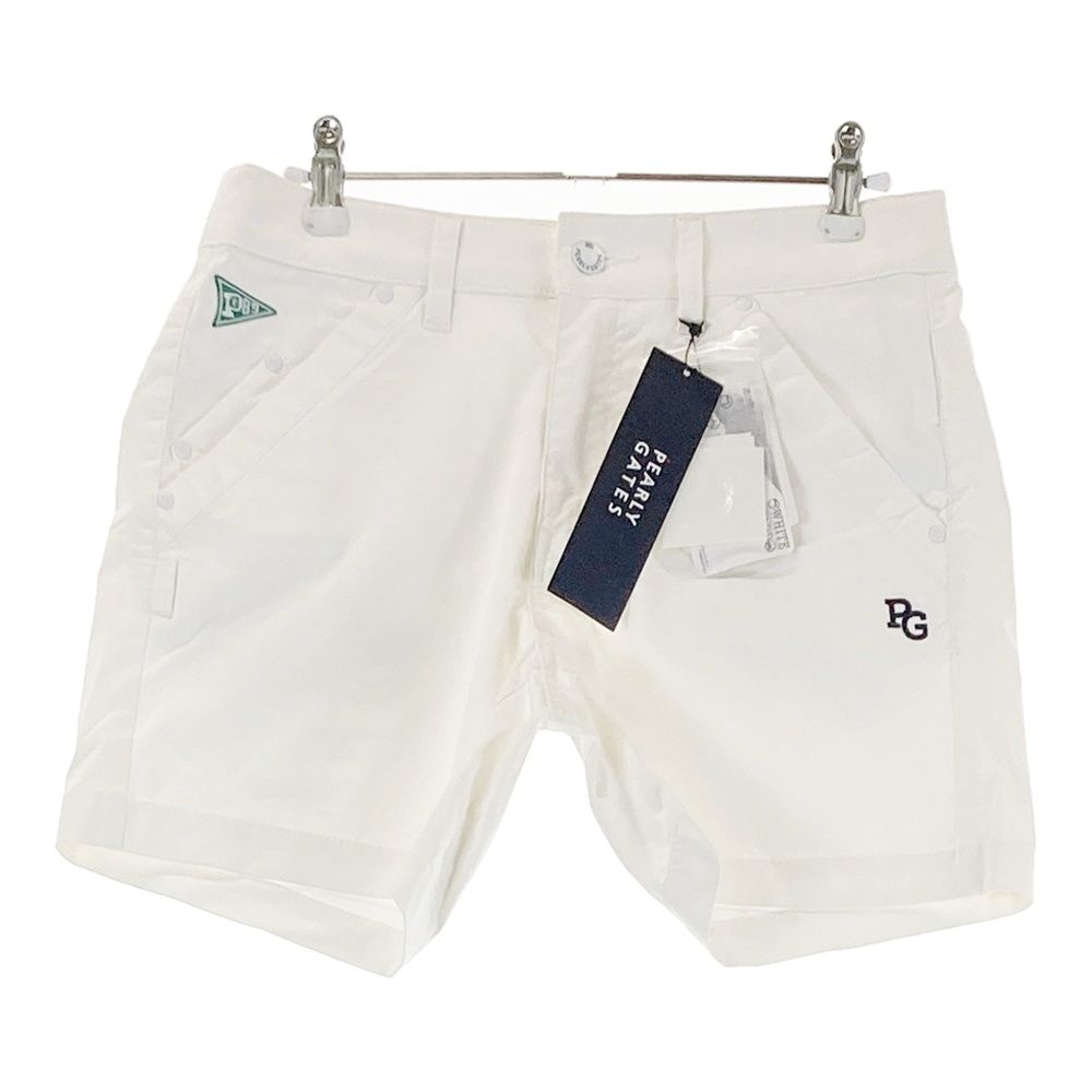 サイズ 0 PEARLY GATES パーリーゲイツ ストレッチ ショートパンツ ホワイト系 240101536662 ゴルフウェア レディース ストスト