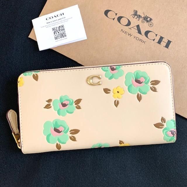 COACH　コーチ　アコーディオン　シップ　ウォレット　フローラル　長財布　花柄 ch811_b4rhr_a0