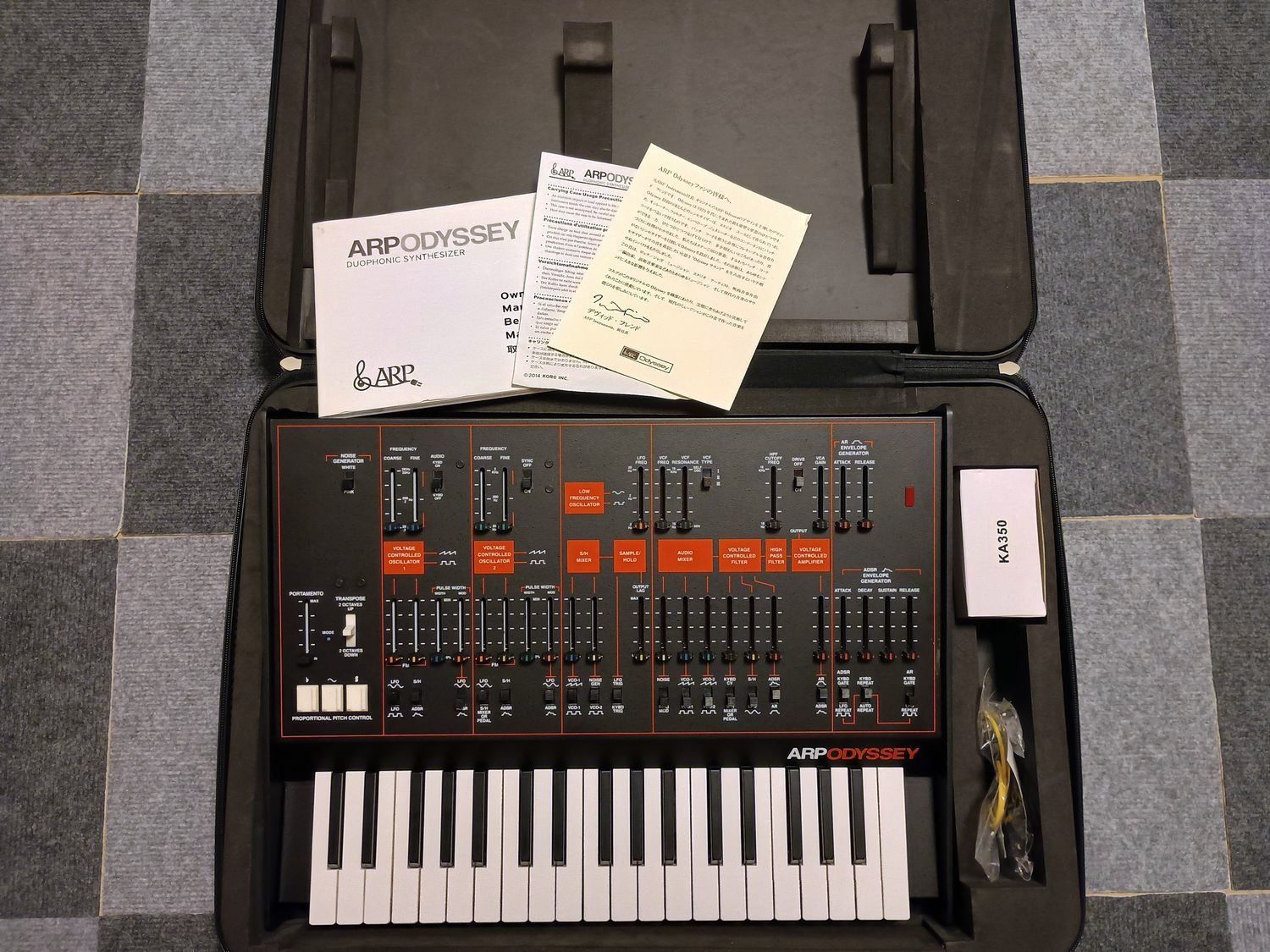 動作品】KORG ARP Odyssey デュオフォニックアナログシンセ 電源