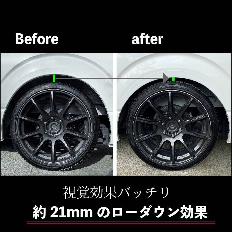 ハイエース２００系 スタイリッシュフェンダー 車検 オーバーフェンダー 未塗装 FFCRYSTALESIA_COM