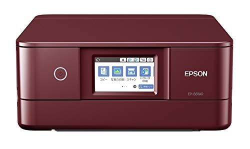 【中古】旧モデル エプソン プリンター A4 インクジェット 複合機 カラリオ EP-881AR レッド(赤)