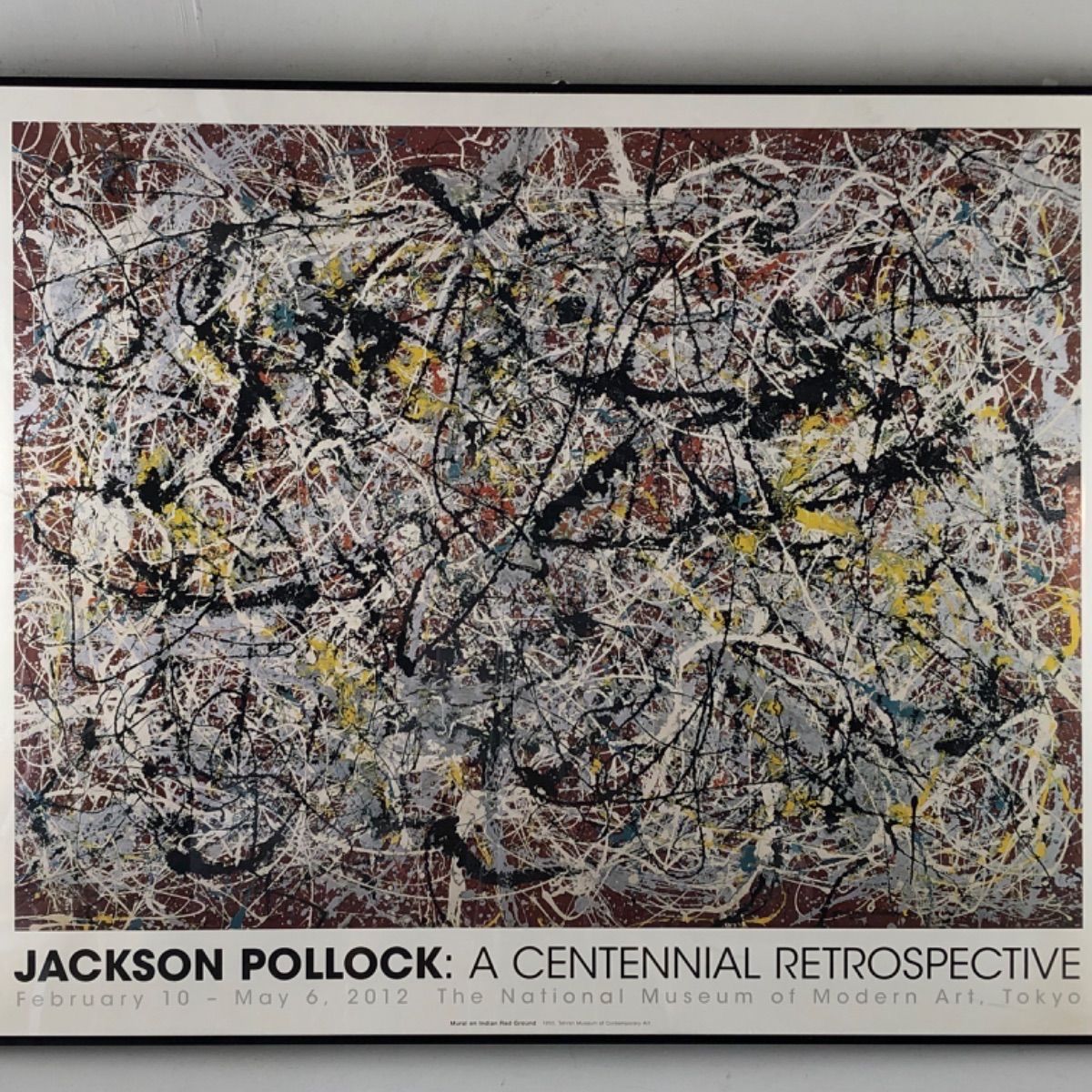 Jackson Pollock インディアンレッドの地の壁画 2012 ポスター - メルカリ