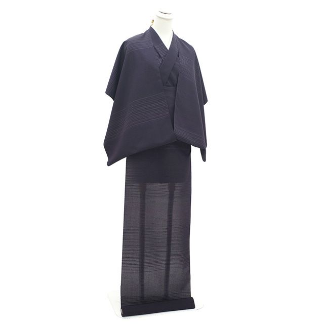 新古品】 夏物 着物 着尺 反物 正絹 米沢 佐志め織物 五百機織 なつき
