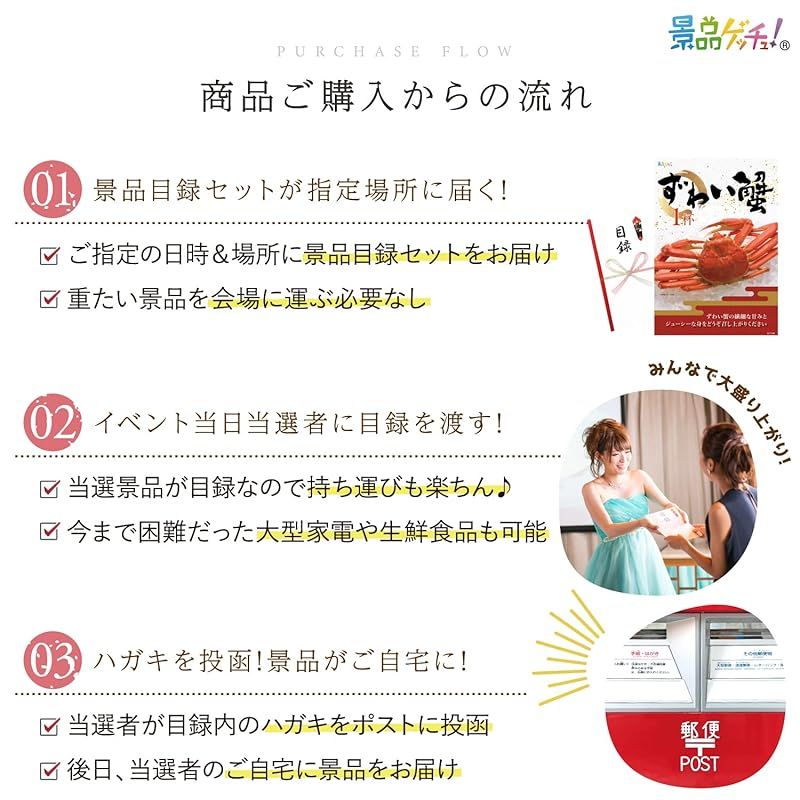 景品 セット ズワイ蟹 1杯 目録 パネル 二次会|ビンゴ|ゴルフ コンペ|結婚式 景品ゲッチュ HRDEVELOPMENT_JP