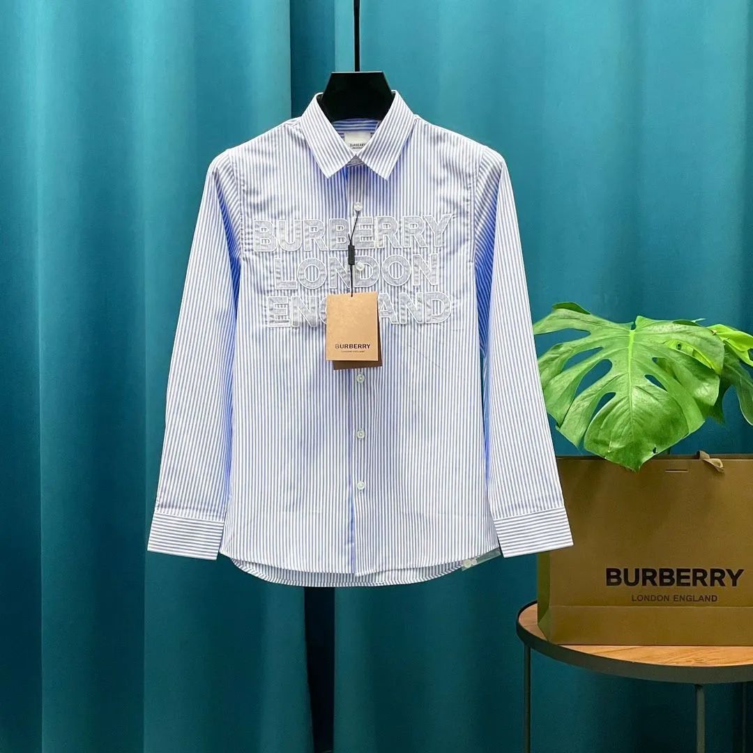 BURBERRY ストライプ長袖シャツ