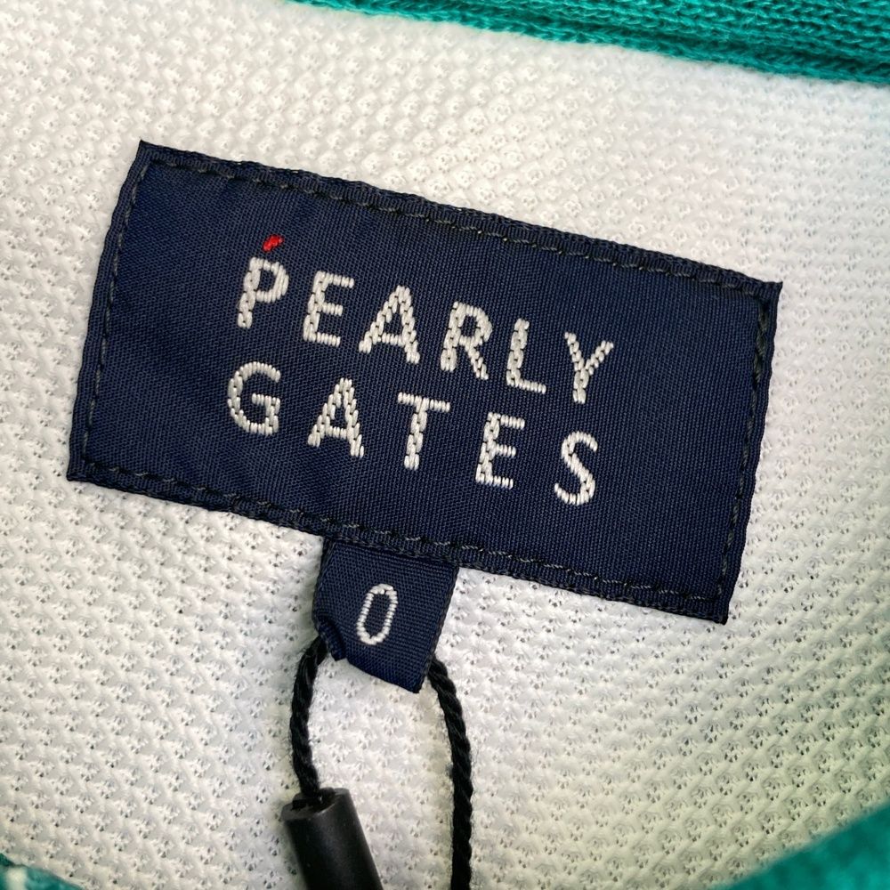 サイズ：0 PEARLY GATES パーリーゲイツ 055-2260808 半袖ポロシャツ ロゴ総柄 ホワイト系 [240101475387] ゴルフウェア レディース ストスト サイズ：0 PEARLY GATES パーリーゲイツ 055-2260808 半袖ポロシャツ