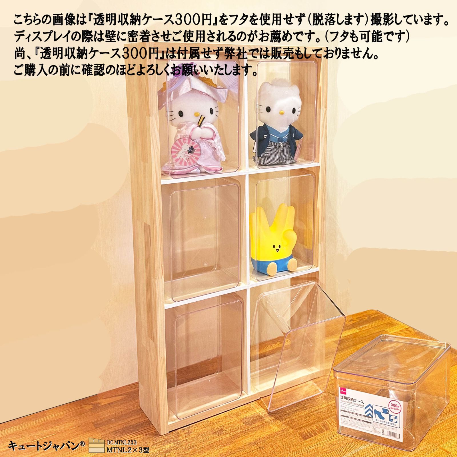 コレクションケース】ダイソーの透明収納ケースが収まる