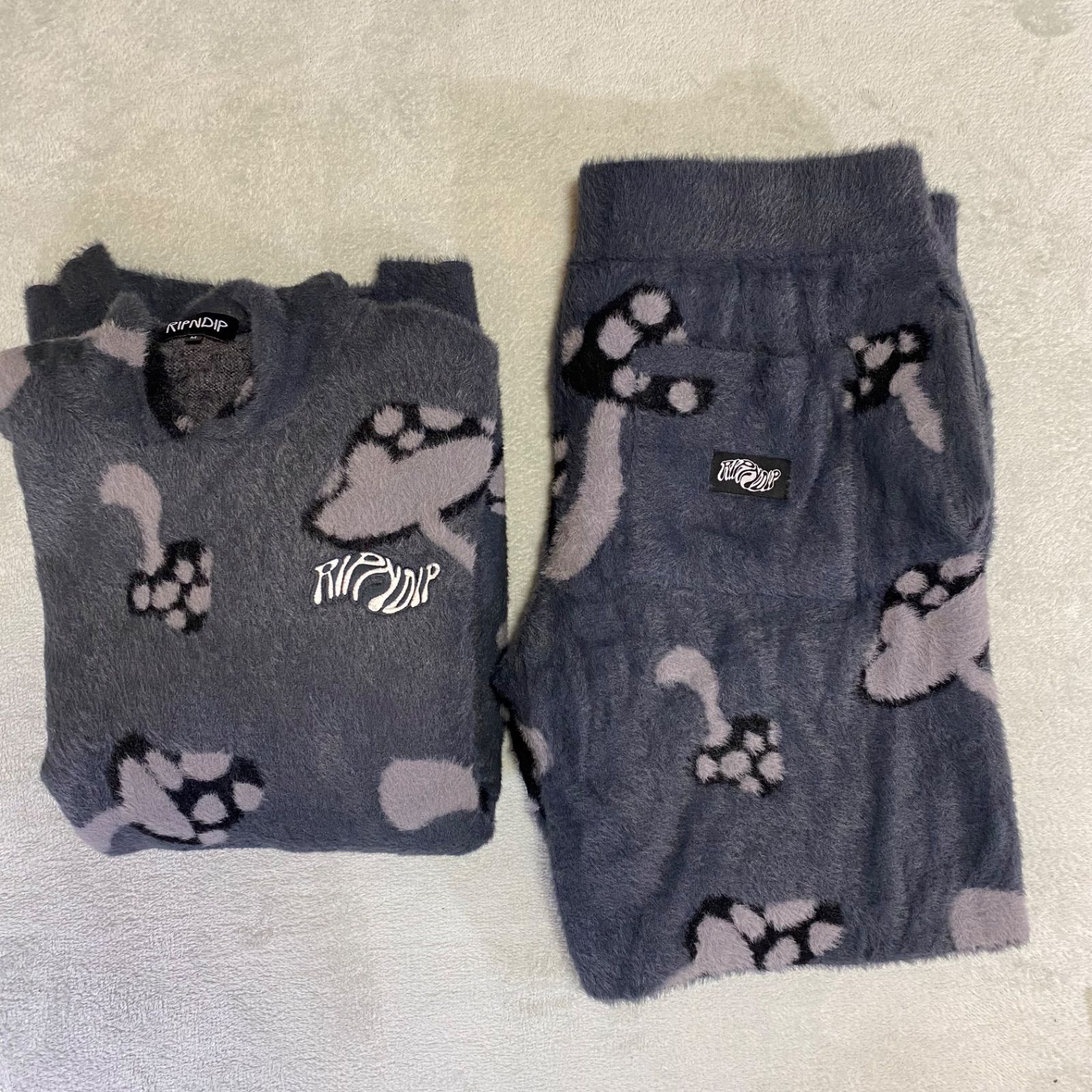 RIPNDIP】リップンディップ モヘアニット調 セットアップ 