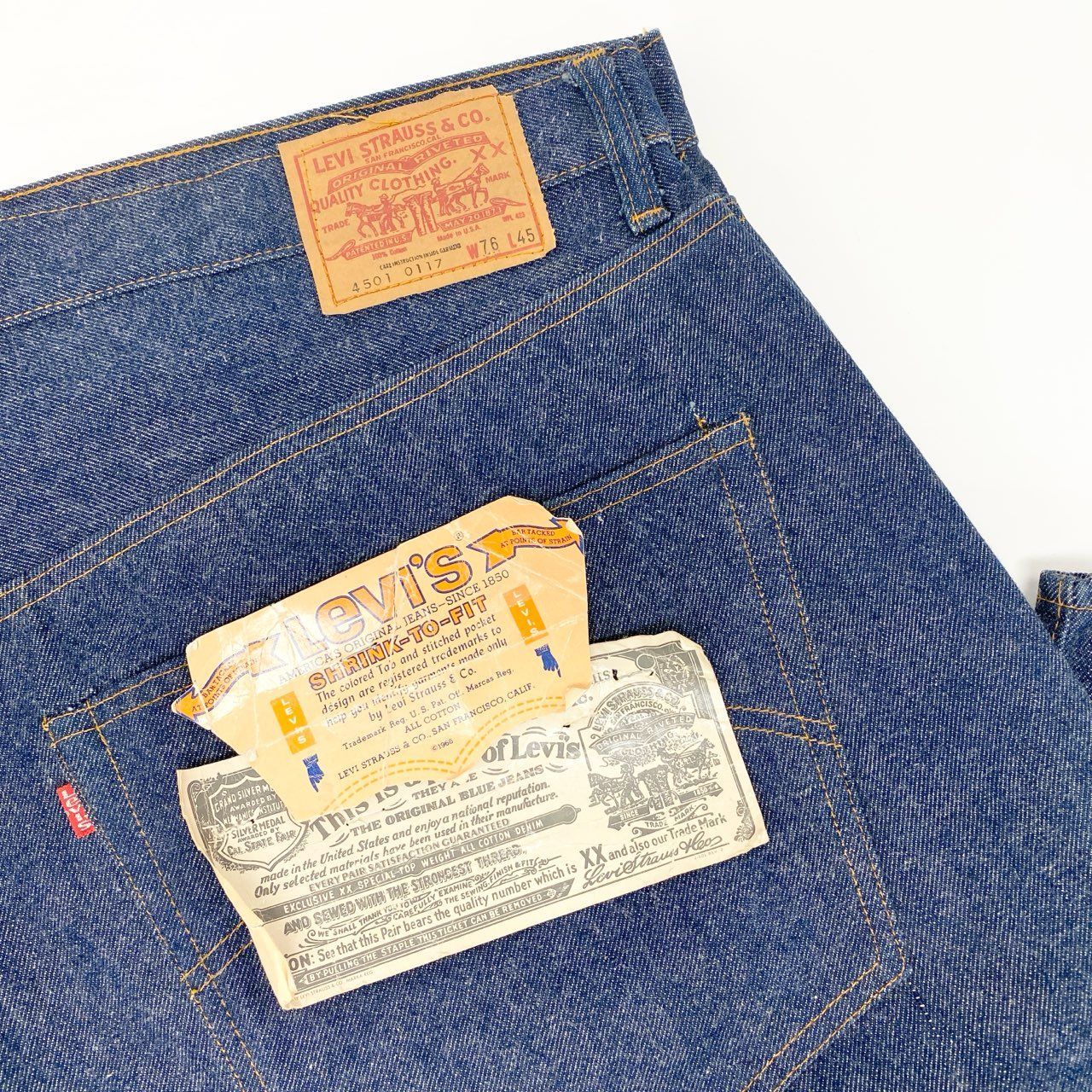 80i29 《保管品》 Levi's リーバイス 超巨大 66モデル バナー デッド