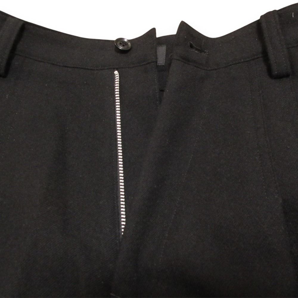 Y s ワイズ ヨウジヤマモト WOOL FLANNEL BALLOON PANTS ウール100％ バルーンパンツ YR-P24-828 サイズ1 ブラック レディース 古着 DECORATOM_COM_BR
