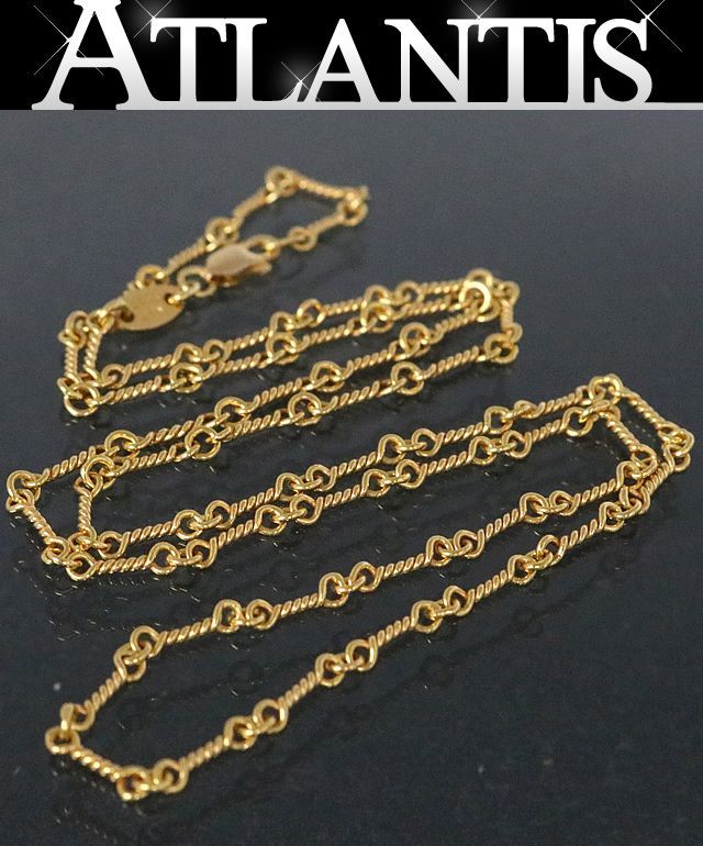 銀座店 クロムハーツ 22K オールド刻印 ツイストチェーン ネックレス