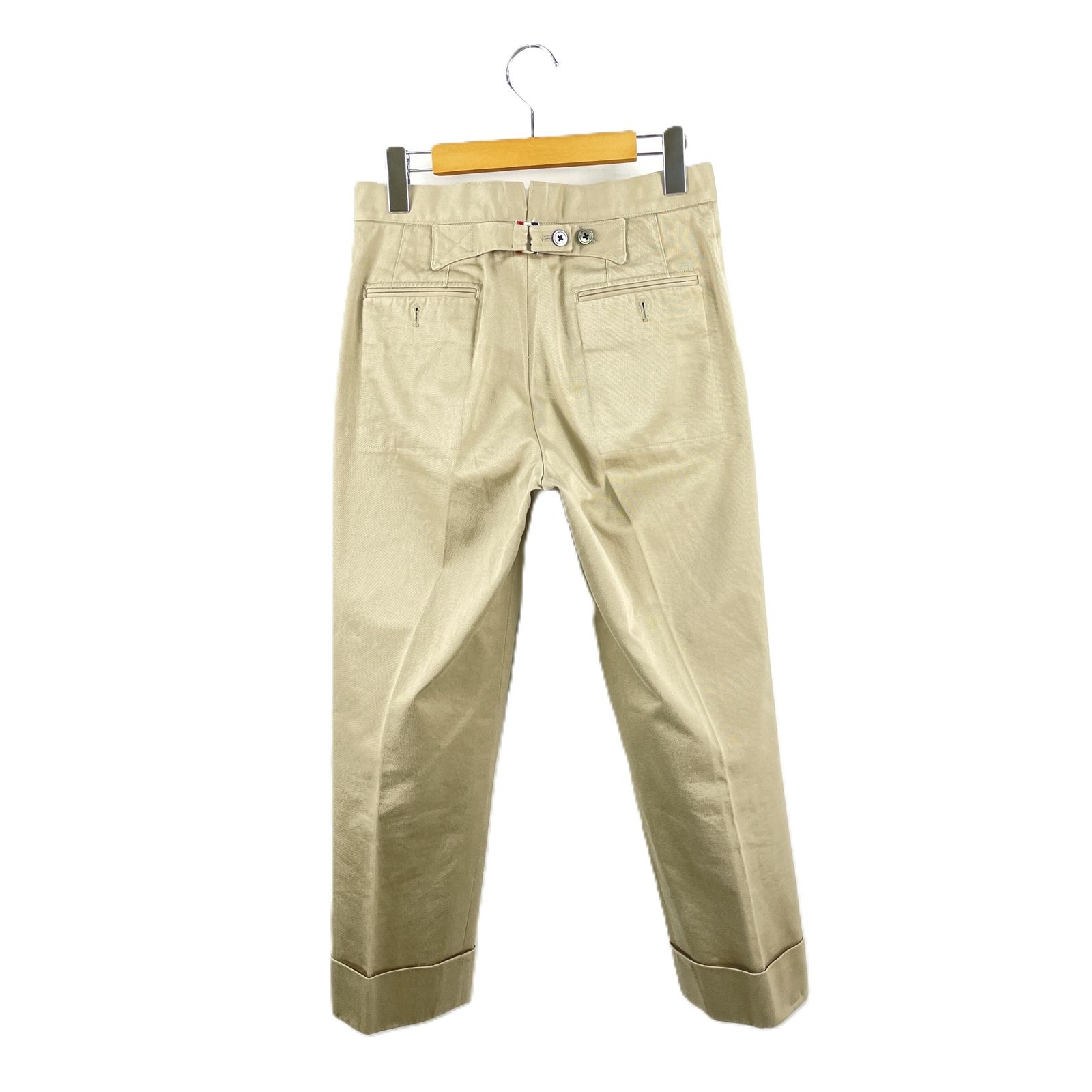 THOM BROWNE トムブラウン MTC515AW8058 バックストラップトラウザーパンツ チノパン サイズ00 ベージュ