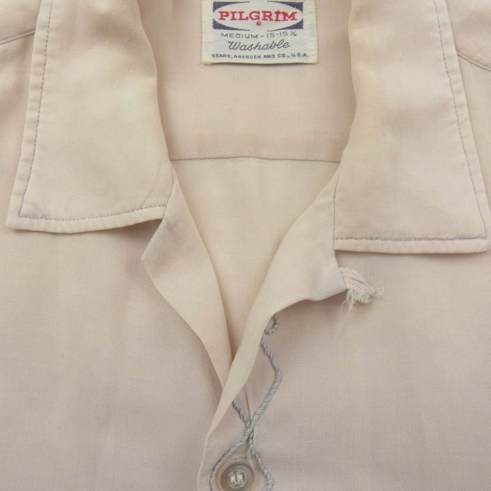 Vintage 50s 60s Pilgrim レーヨン ギャバシャツ gab Vintage 50s 60s Pilgrim レーヨン ギャバシャツ gab