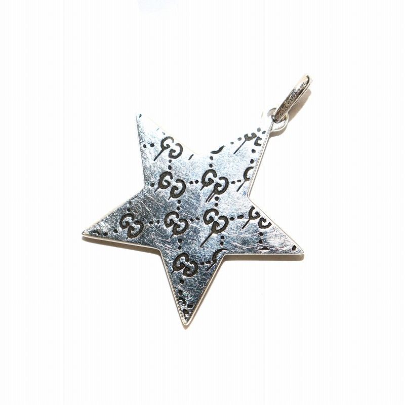 GUCCI シルバー 星型チャーム ネックレス グッチ GUCCI ゴースト スター ネックレストップ ペンダントトップ 星