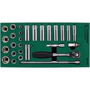 新品・2営業日で発送】SATA 3／8”DRソケットレンチセット(6角タイプ
