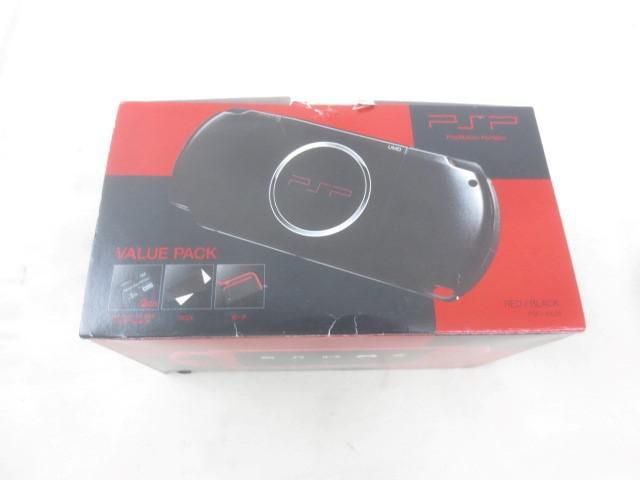 中古品 ゲーム PSP 本体 PSP3000 レッド/ブラック 動作品 充電器 箱付き
