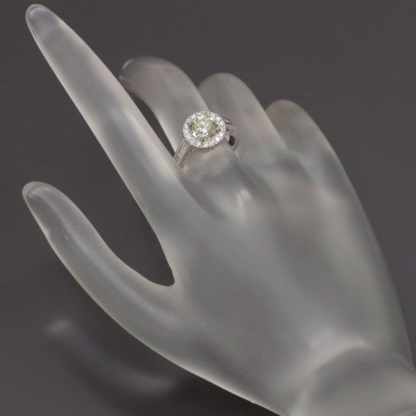 Pt950 ダイヤモンド リング 1.503ct D0.80ct VLY SI1 VG - メルカリ