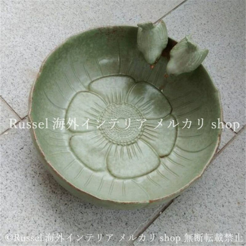 植木鉢 陶器 プランター 鳥 水仙ポット 水耕栽培 かわいい 陶芸風 鉢植え ガーデニング 雑貨 ガーデン雑貨 ガーデンインテリア ガーデン インテリア 庭の装飾 お洒落 おしゃれ 8-14