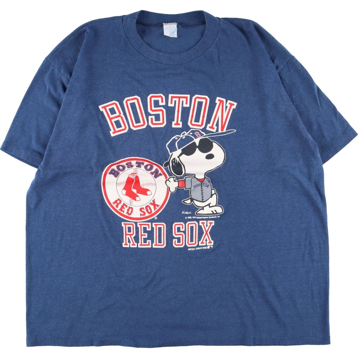 古着 80年代 アルテックス ARTEX SNOOPY スヌーピー MLB BOSTON RED 