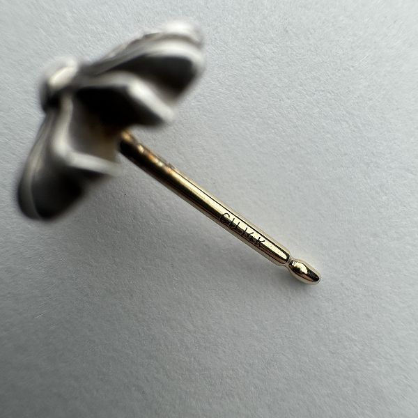 CHROME HEARTS クロムハーツNo2 CHプラス スタッドピアス CHROME HEARTS クロムハーツ NO2 CHプラス スタッドピアス