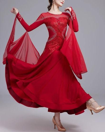 社交ダンスドレス スタンダードドレス デモ用 ルンバ オーダーメイド