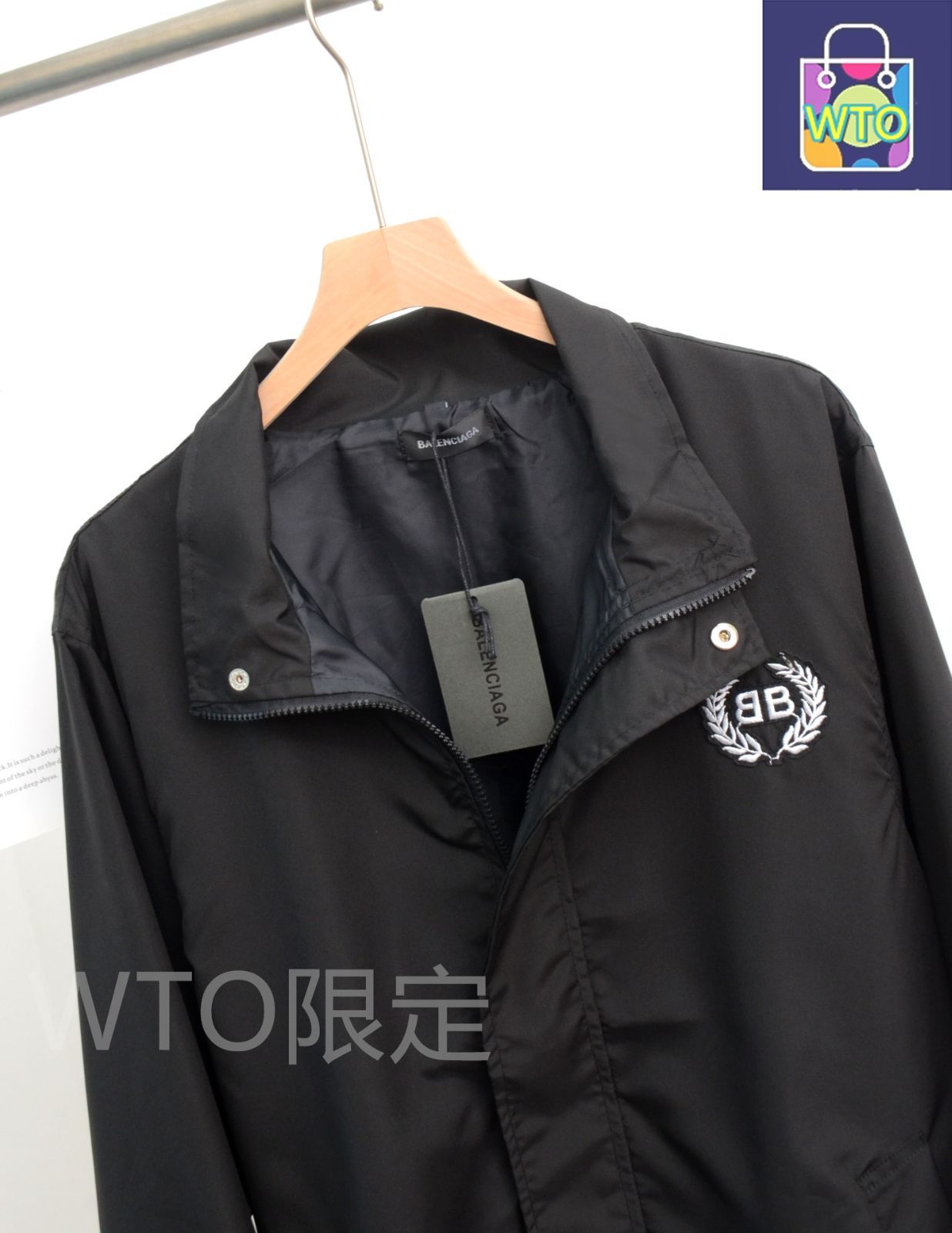 ★美品★ BALENCIAGA 日本製 ウール混 ストライプ柄 ダブルジャケット ☆美品☆ BALENCIAGA 日本製 ウール混 ストライプ柄 ダブル