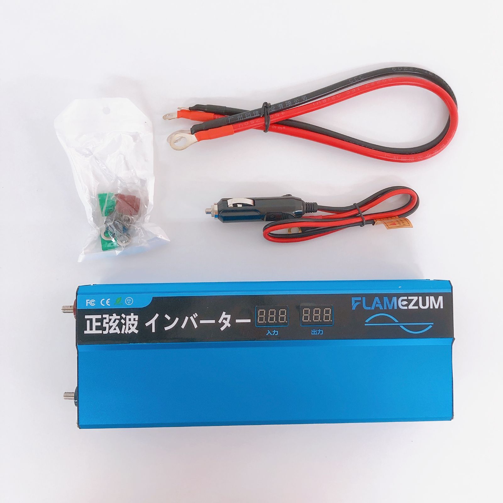 FLAMEZUM 12V 1000W インバーター 正弦波 DC12V-AC100V - メルカリ