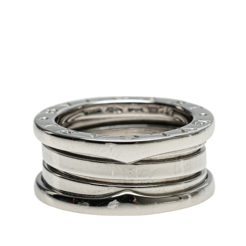 ブルガリ ビーゼロワン 2バンド リング 指輪 49 K18WG ホワイトゴールド レディース BVLGARI 1-0222406